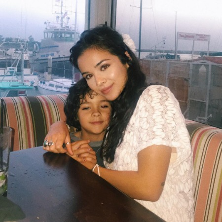 Billy Unger's wife Angela Moreno and his son Devin Unger. 